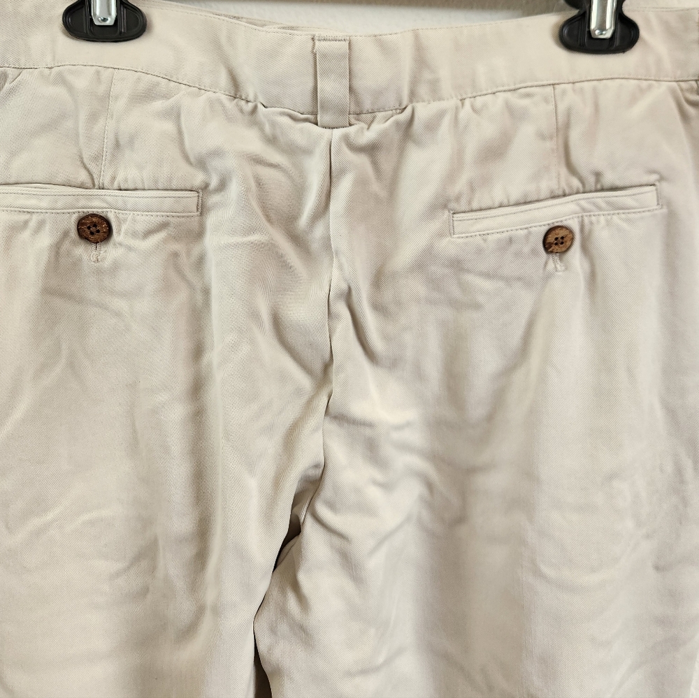 Pusser's Island‎ Reserve Men's Pants 100% Silk Khaki 36 X 30 Relaxed Fit - Picture 8 of 10